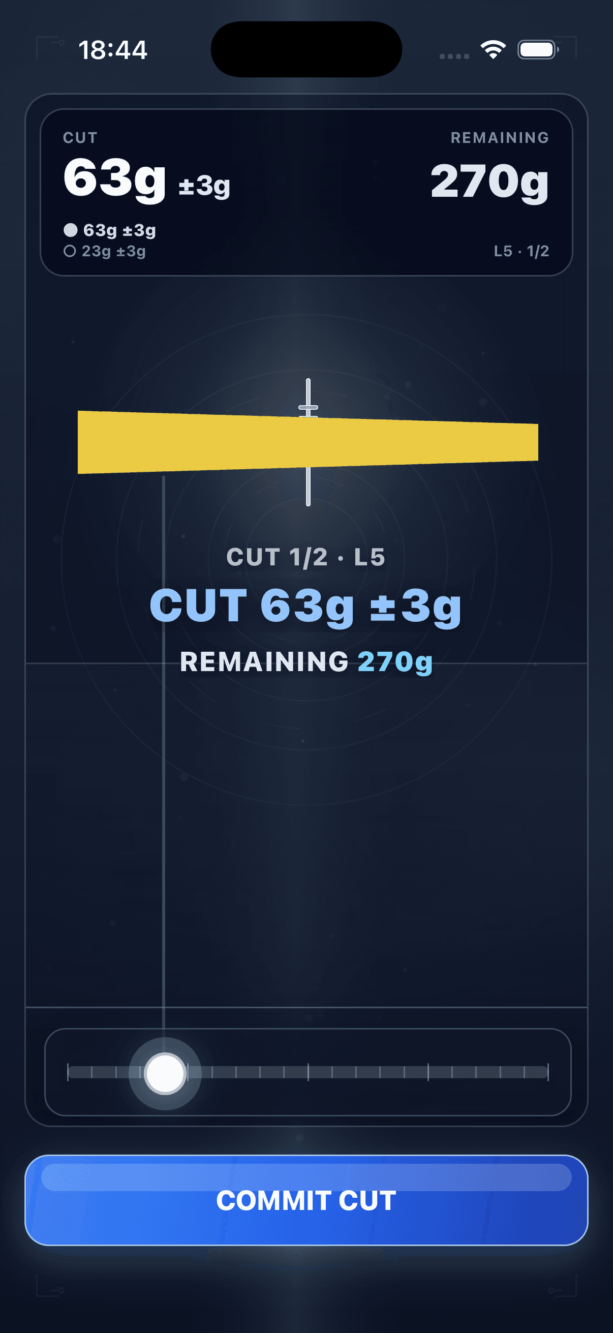 Early GramPerfect level with a simple shape and target